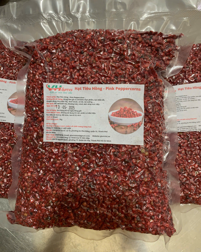 Tiêu Hồng - Hạt Tiêu Hồng (Pink Peppercons) Việt Hiệp