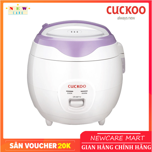 Nồi cơm điện Cuckoo Hàn Quốc CR-0671V 1.0 lít - Bảo Hành 2 Năm -  Tặng Muỗng Inox  Châu Âu