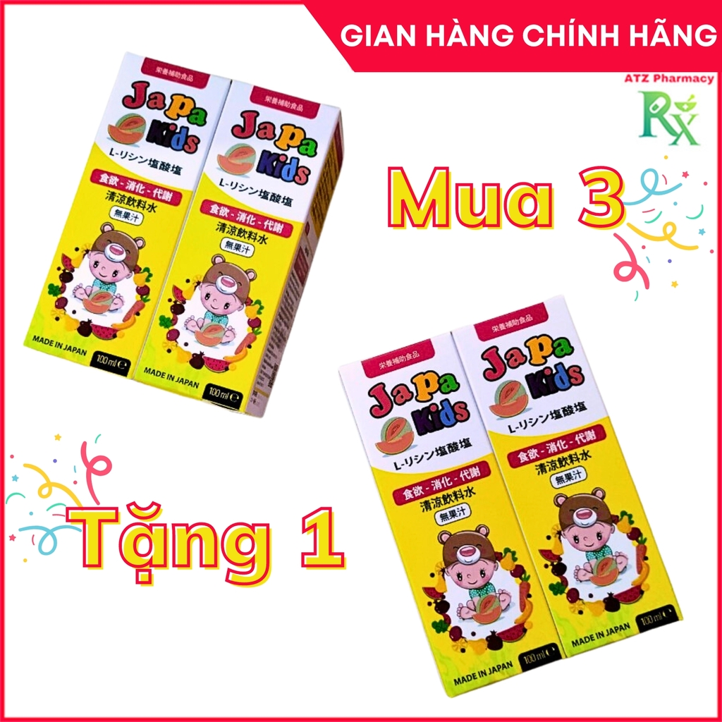 Japa Kids hỗ trợ tăng cường tiêu hóa và giúp ăn ngon miệng (100ml) - ATZ Pharmacy