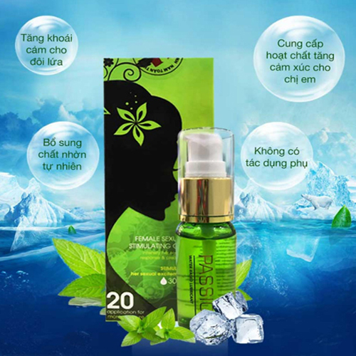 Gel Bôi Trơn PASSION Gel Bạc Hà Mát Lạnh Giảm Đau Rát - Dung Tích 30ml - Hàng Đức