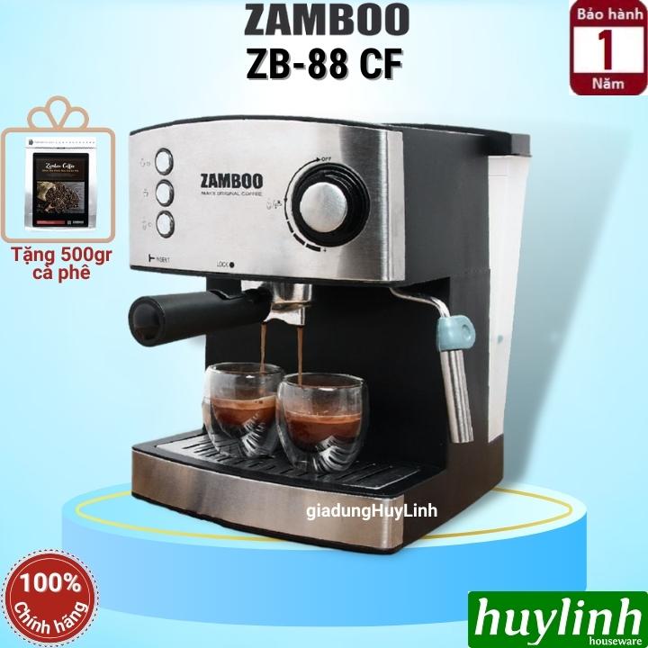 Máy pha cà phê espresso zamboo zb-88cf - tặng 500 gram cafe