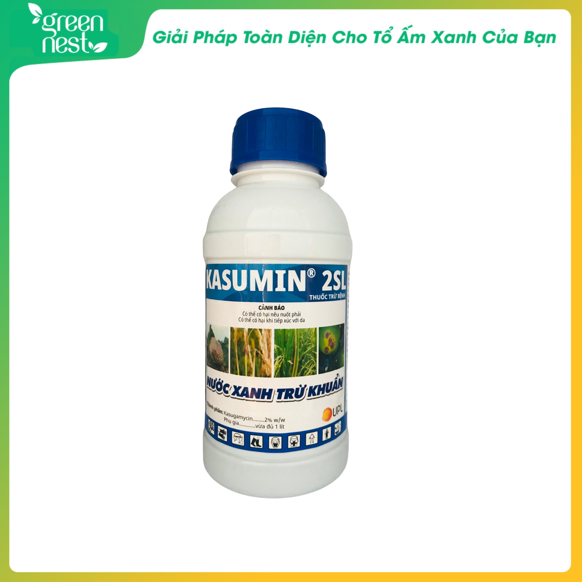 Thuốc trừ bệnh kasumin 2sl - nước xanh trừ khuẩn - 425ml