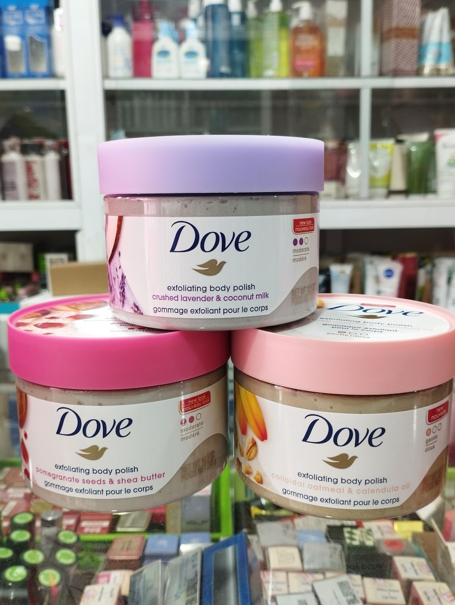  TẨY TẾ BÀO CHẾT DOVE EXFOLIATING BODY POLISH  298G 