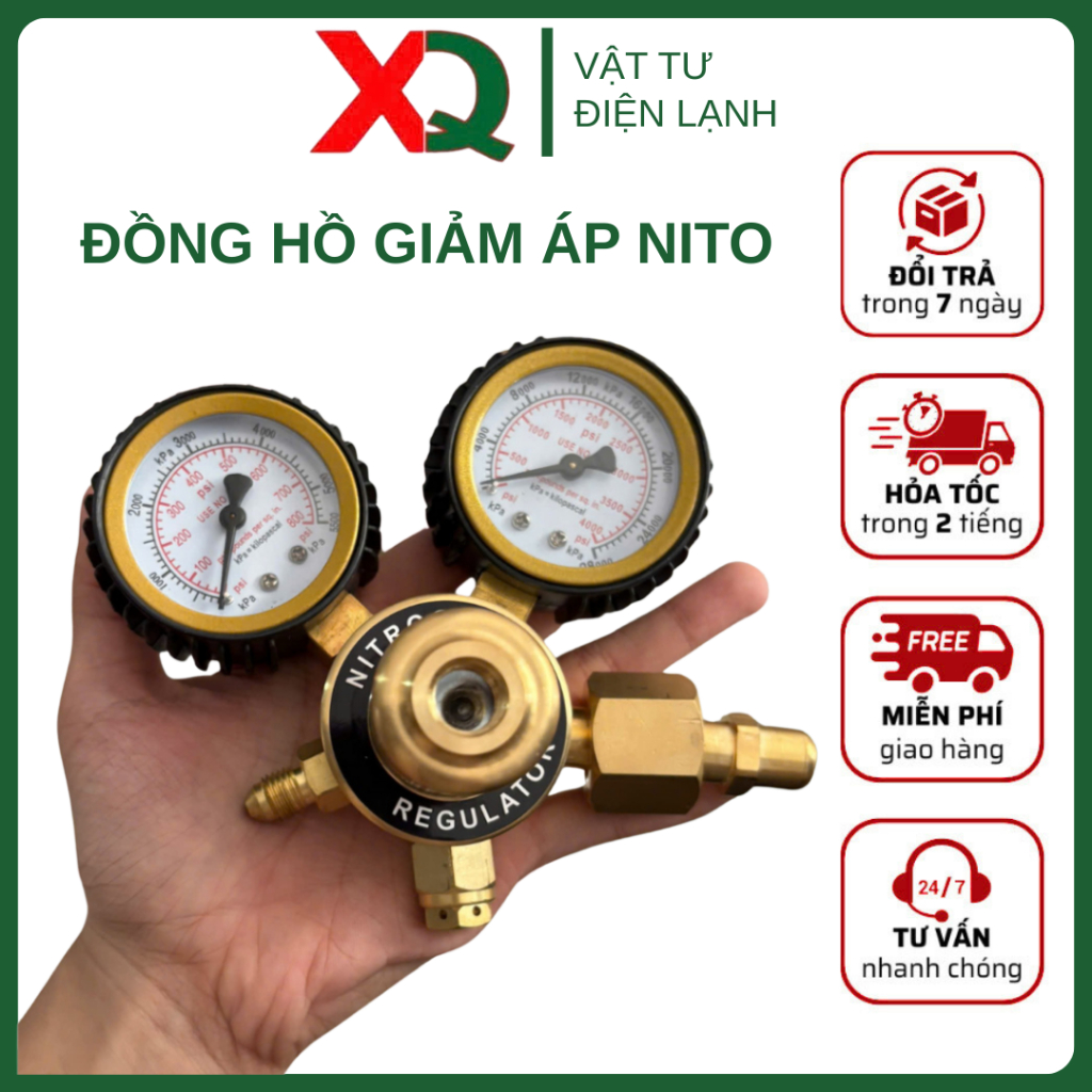 Đồng hồ giảm áp Nito - Van giảm áp khí nito chuyên dụng