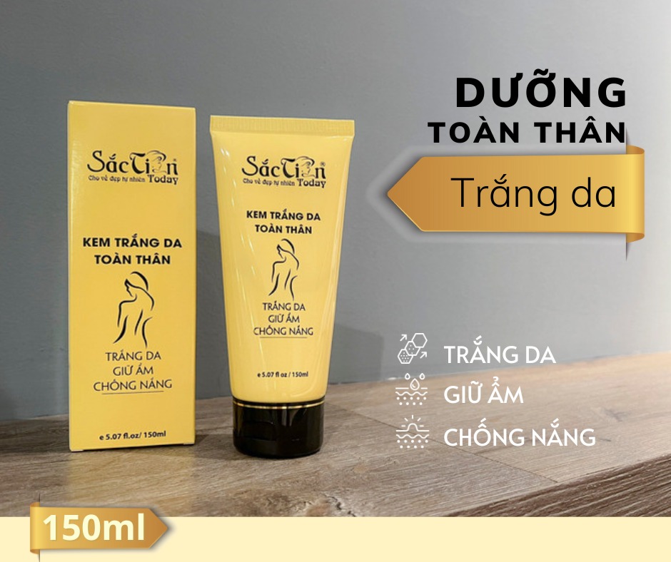 Kem trắng da toàn thân 150g sắc tiên today