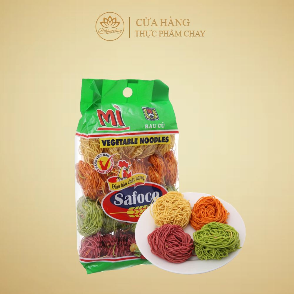 Mì rau củ sợi nhỏ safoco gói 500g - thực phẩm hương chay sftp003