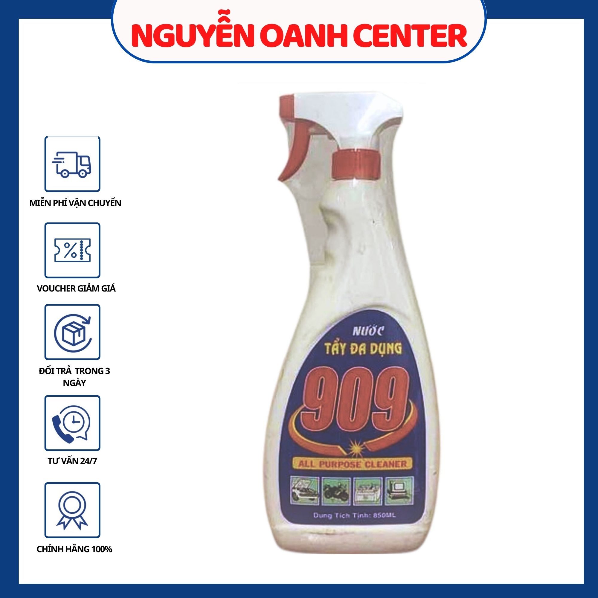 [HCM]Nước tẩy rửa vệ sinh xe máy oto cao cấp 909 850ml