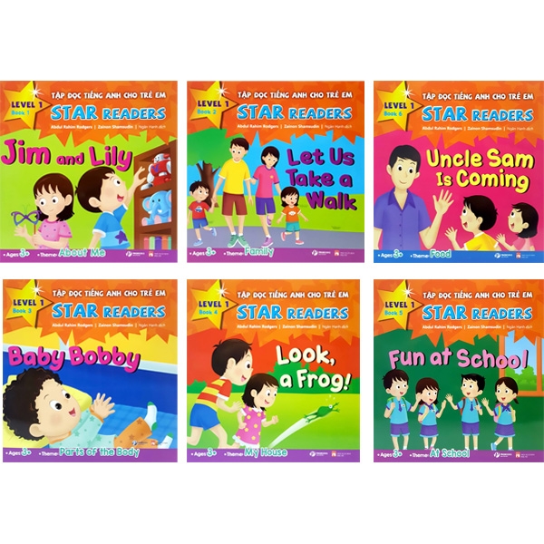 Fahasa - bộ sách tập đọc tiếng anh cho trẻ em - star readers