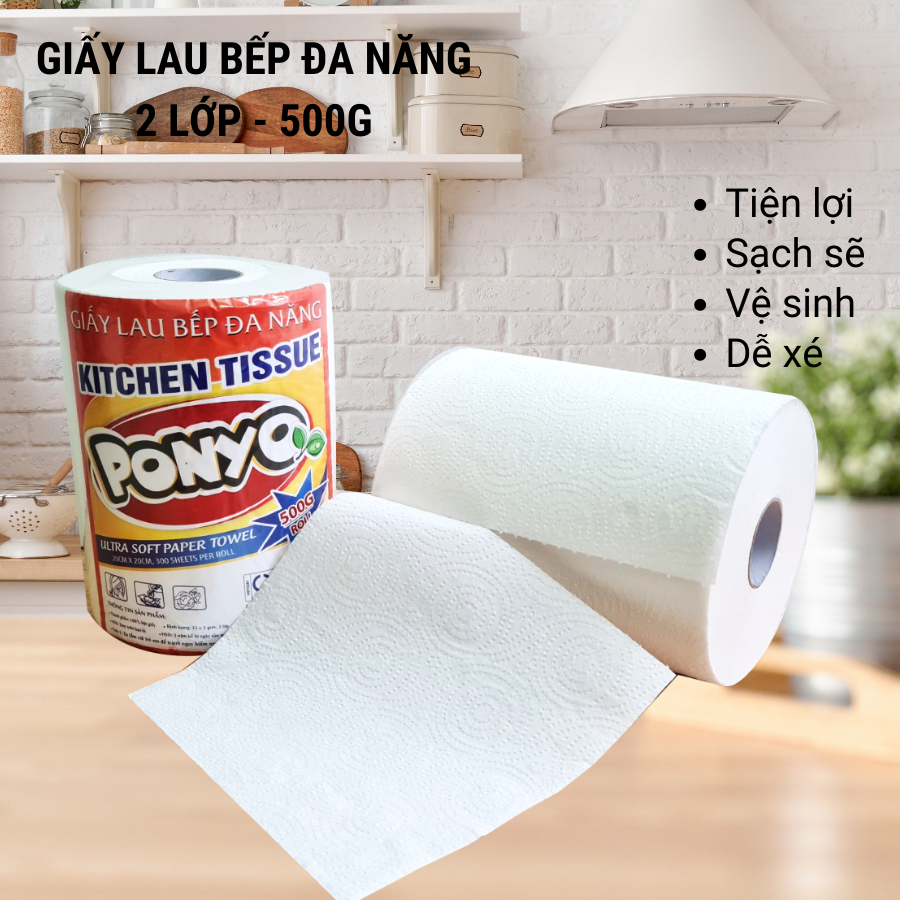 Giấy lau bếp đa năng tiện lợi PONYO