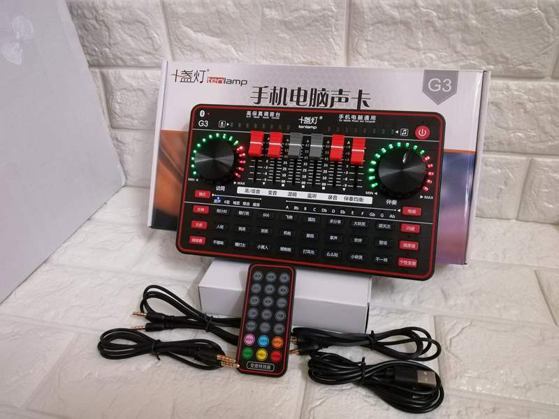 Soundcard thu âm livestream G3 có Auto tune- soundcard thu âm thế hệ mới, thu âm chuyên nghiệp bảo hành 3 tháng