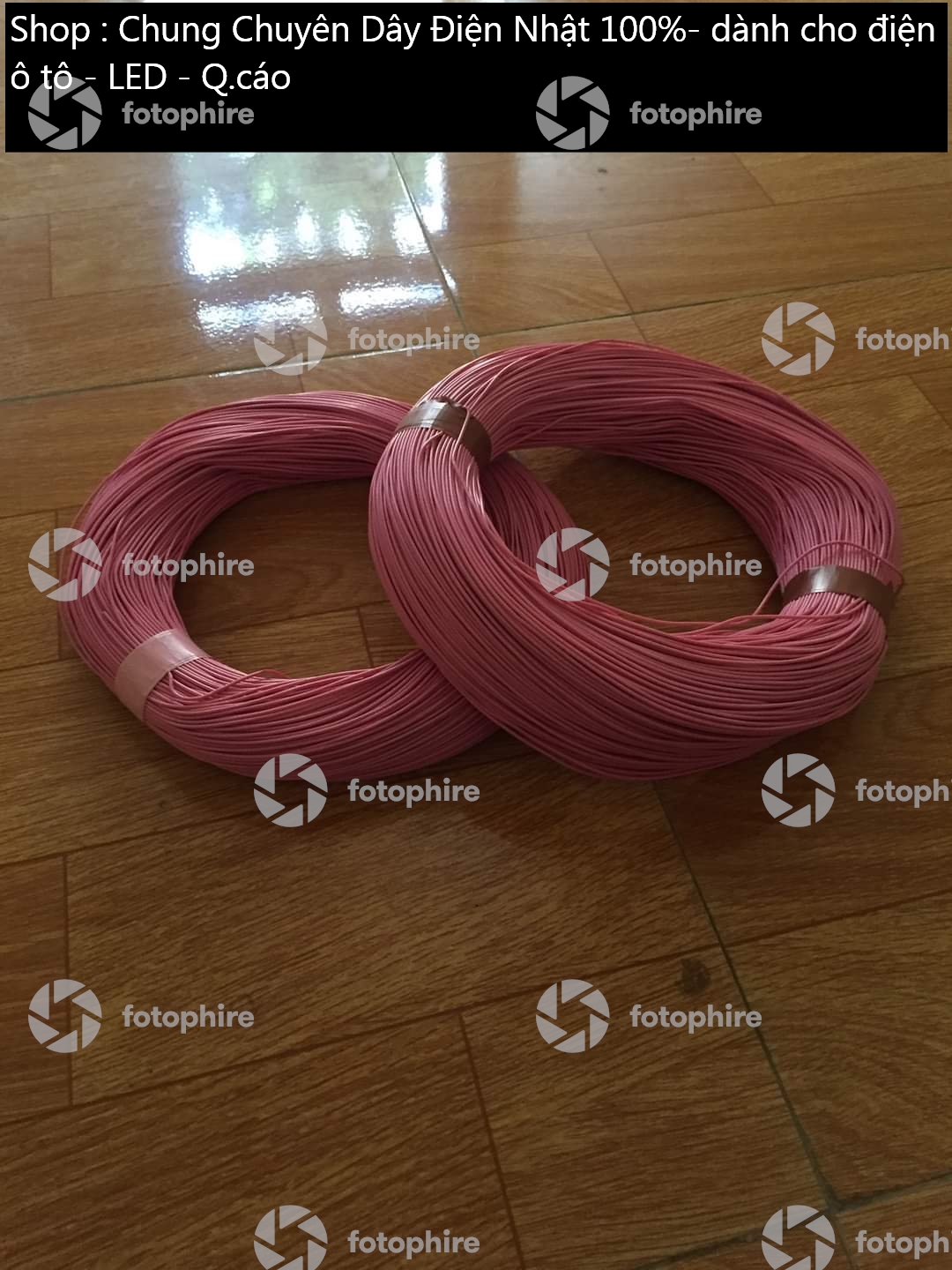 Dây điện nhật 0,5mm 100m hồng