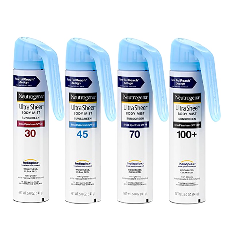[HCM]Kem chống nắng XỊT CHỐNG NẮNG TOÀN THÂN KHÔNG TRÔI DƯỚI NƯỚC NEUTROGENA ULTRA SHEER BODY MIST SUNSCREEN SPF70 MPPN00597