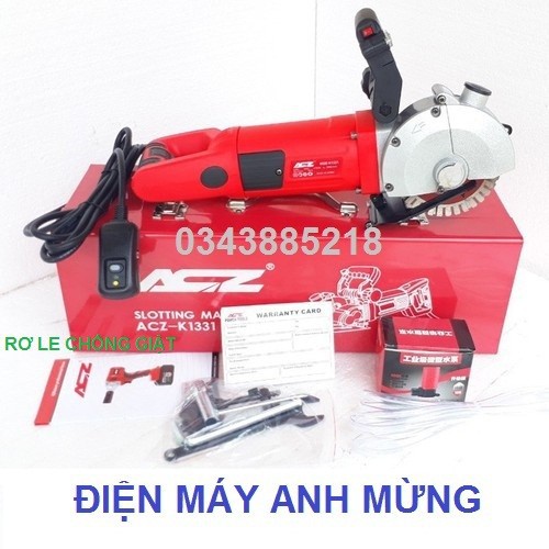 Máy cắt rãnh tường 5 lưỡi ACZ chính hãng K1331 có rơ le chống giật