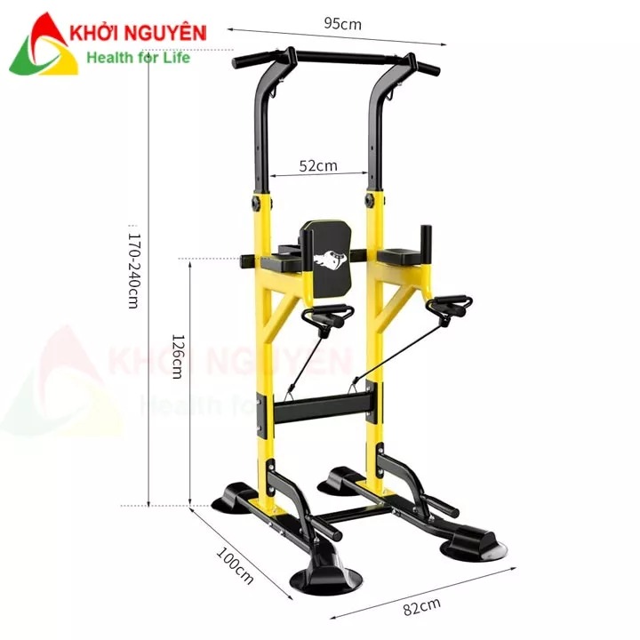 Xà đơn xà kép đa năng EX30 Nhập khẩu hỗ trợ nhiều bài tập Gym