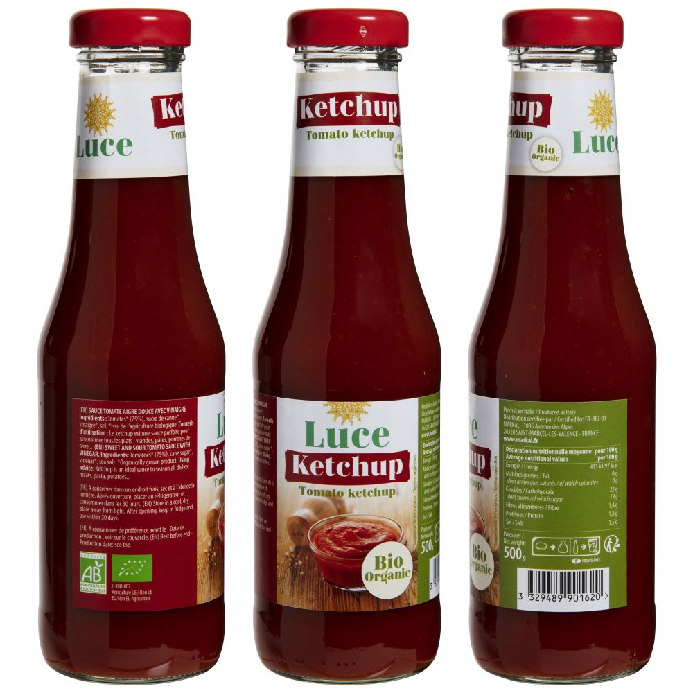 [Hoàn Tiền 15%]Sốt tương cà chua hữu cơ Organic Tomato Ketchup 500g