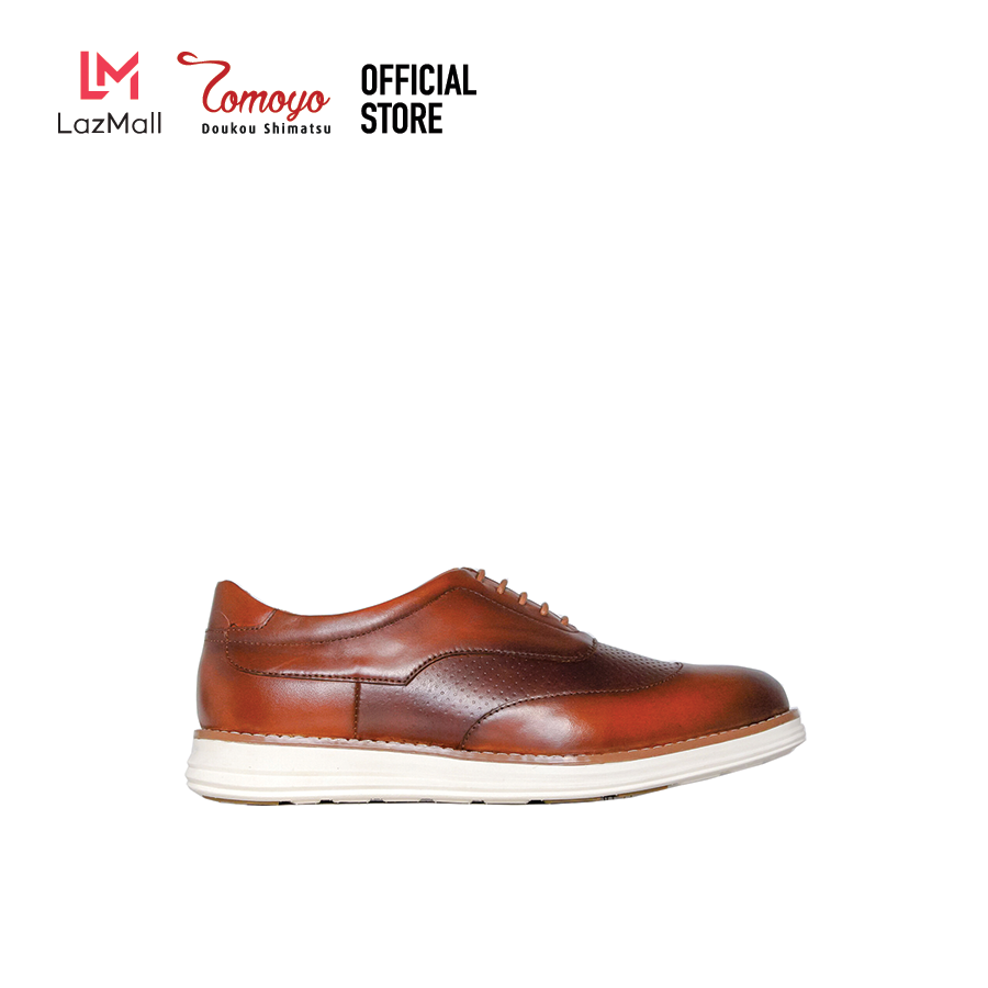 Giày sneaker tomoyo nam siêu nhẹ da bê đánh màu patina cao cấp tmn50503