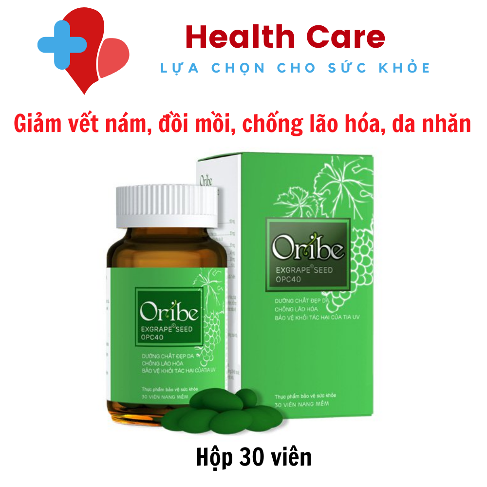 Viên uống Oribe Exgrape Seed OPC40 hỗ trợ đẹp da chống lão hóa