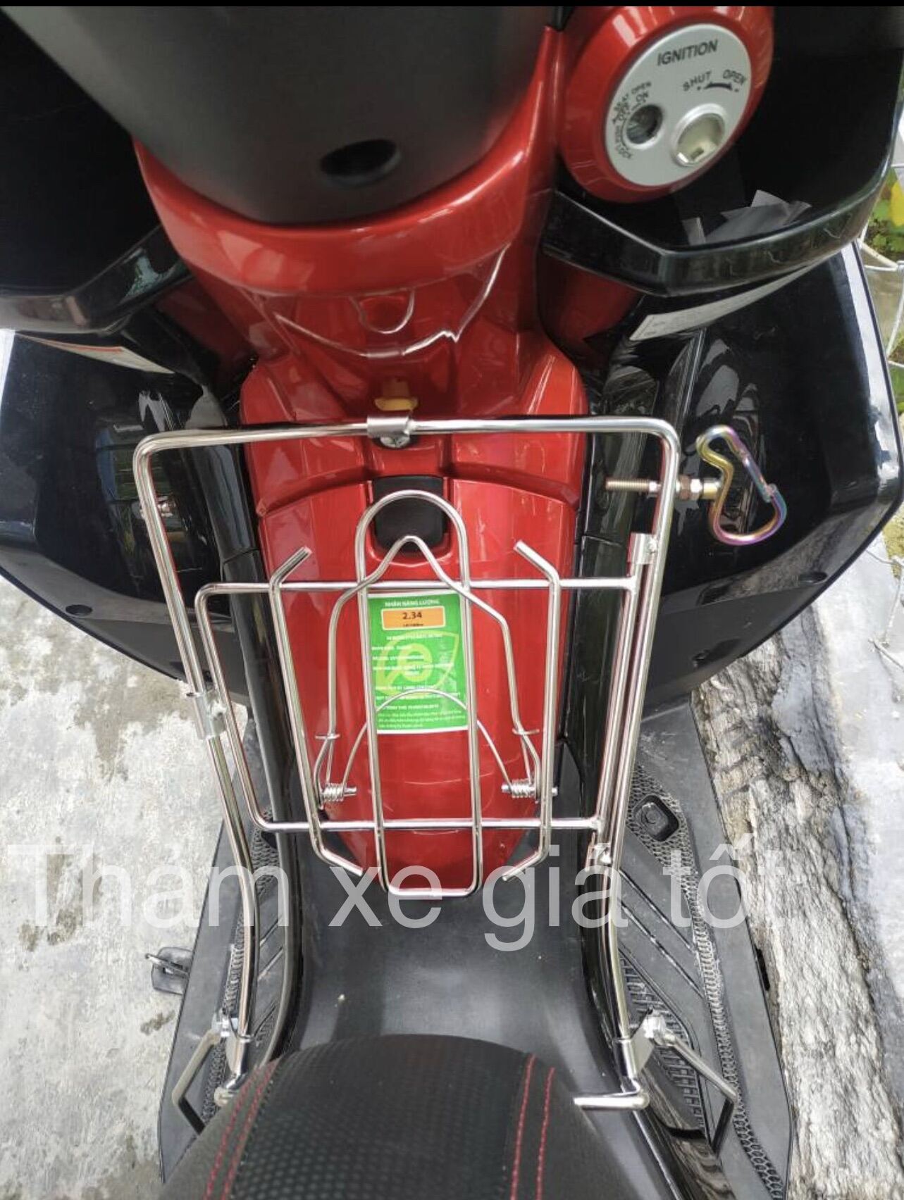 Baga giữa, baga inox xe Suzuki Impulse dày 8 ly