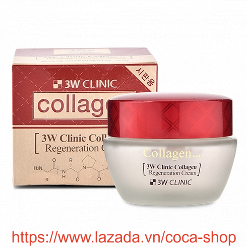 Kem Dưỡng Trắng Sáng Tái Tạo Da 3W Clinic Collagen Regeneration Cream 60ml