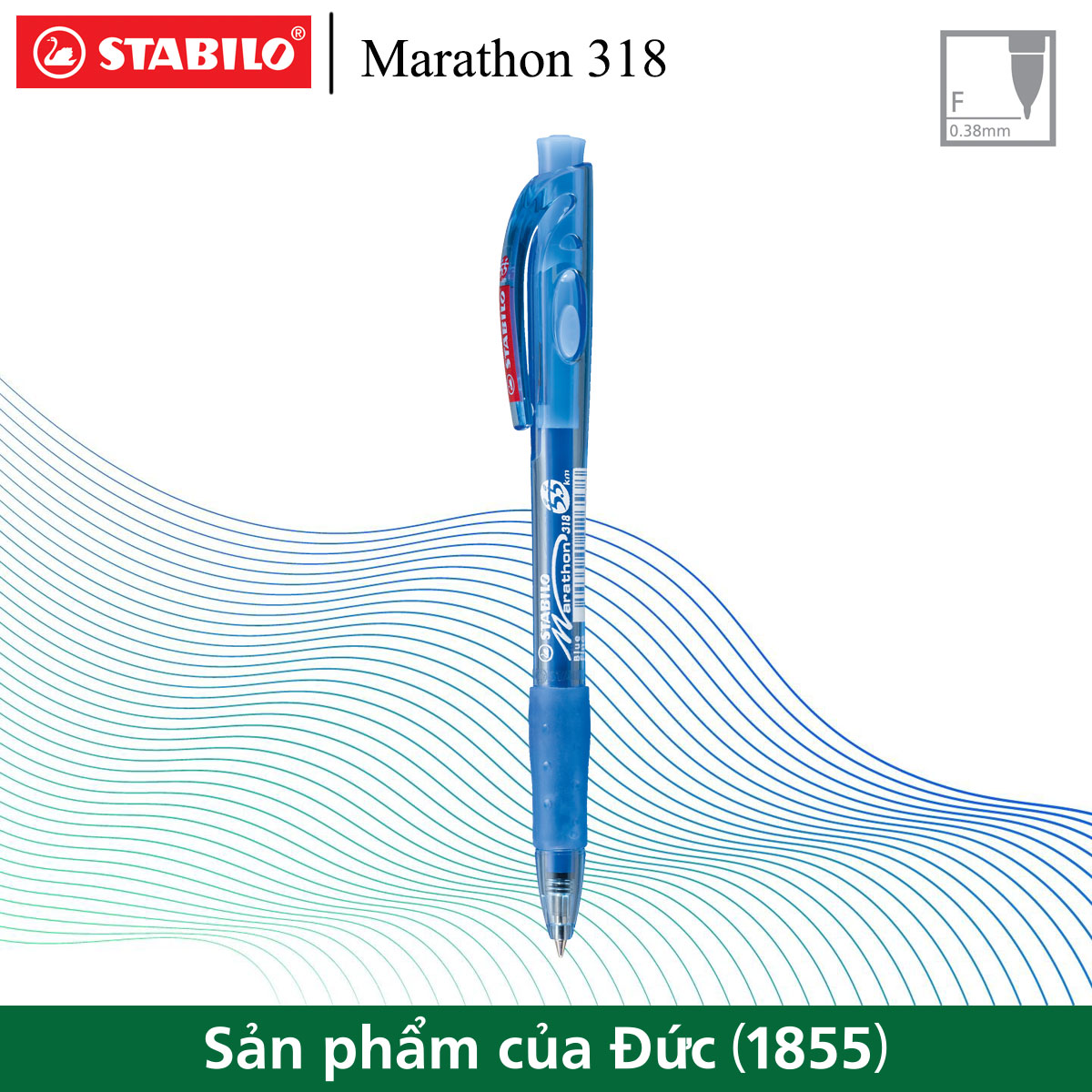 Bút bi stabilo marathon bp318f