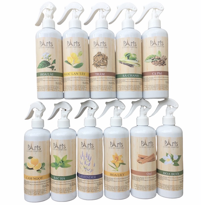 [THƠM-DỄ CHỊU] Chai 500ml Tinh dầu thiên nhiên  xịt phòng Cao Cấp đuổi muỗi khử mùi thơm phòng