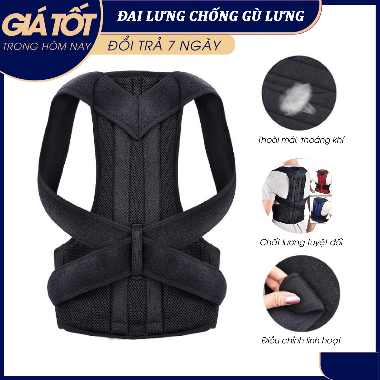Đai lưng chống gù hiệu quả cho người lớn,đai lưng chống gù lưng cải thiện cột sống, đai chống gù lưng, đai lưng chỉnh hình, đai lưng chống thoái hoá