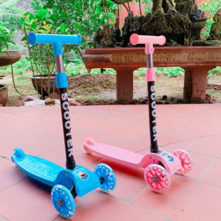 ( KÈM GIỎ ) Xe đẩy đi bộ 3 bánh VIỆT CƯỜNG cao cấp tối giản có thể gấp gọn dành cho bé yêu, xe day tre em du lich, xe day em be, xe day cho be