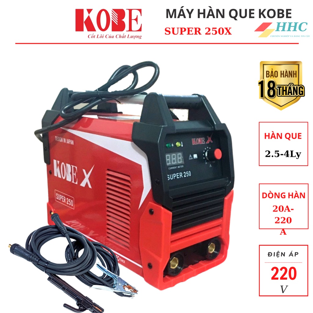 Máy hàn que 2.5li - 4li kobe x super 250 cho thợ hàn chuyên nghiệp