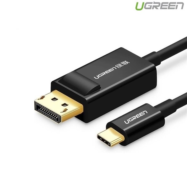 Cáp chuyển usb type c to displayport dài 1.5m màu đen ugreen 50994