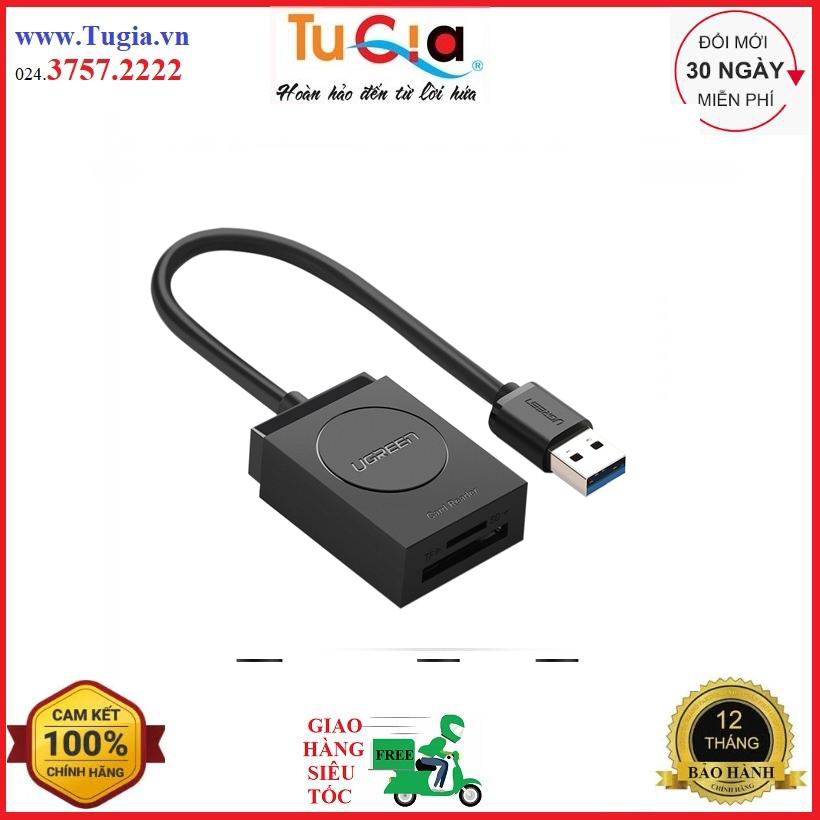 Đầu đọc thẻ nhớ ugreen 20250 - hàng chính hãng