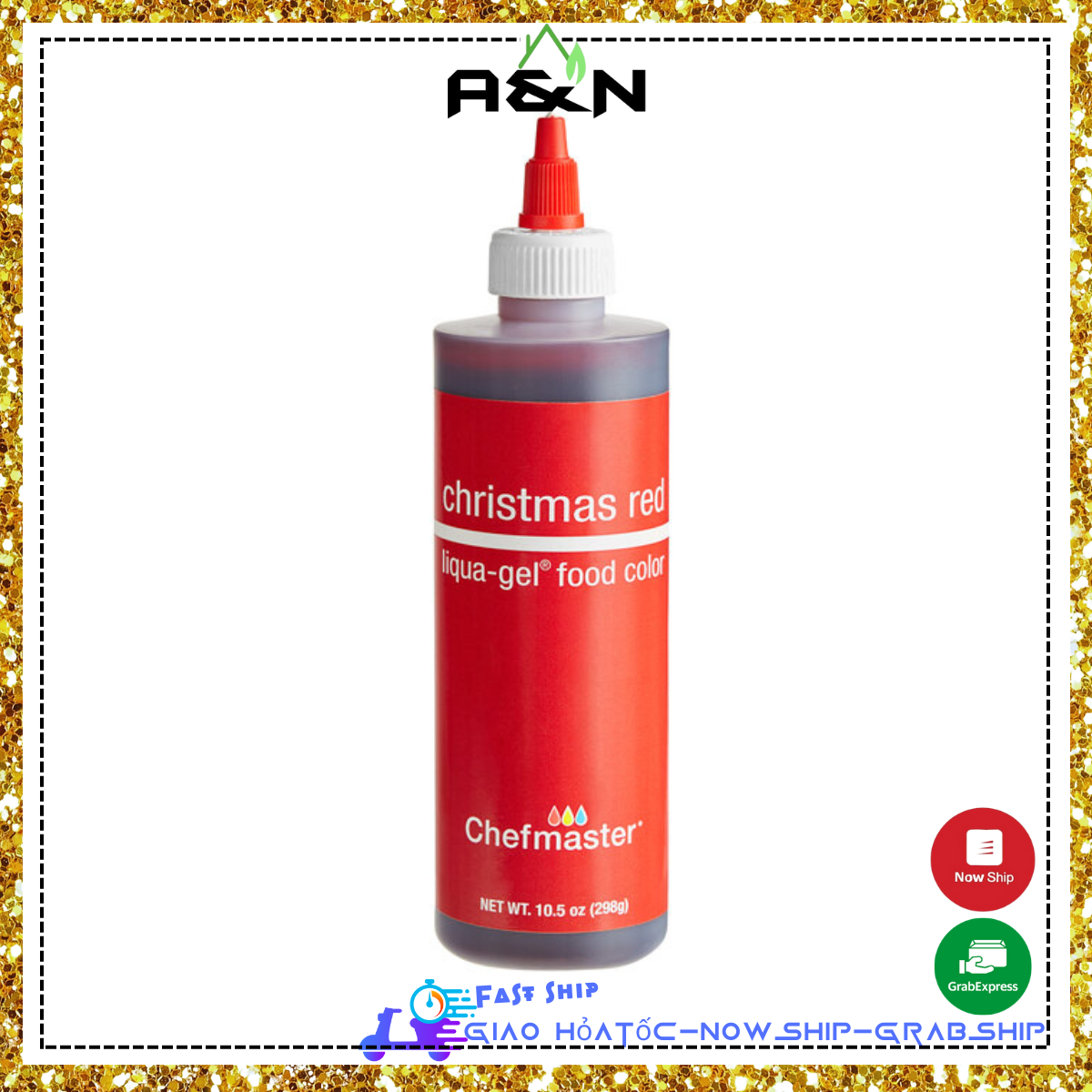 Màu thực phẩm Chefmaster liqua gel Christmas Red - 298g