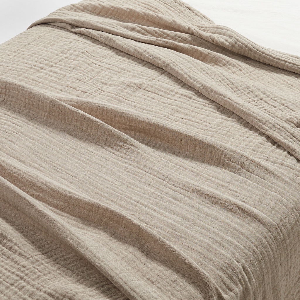 Muji chăn cotton vải xô 3 lớp
