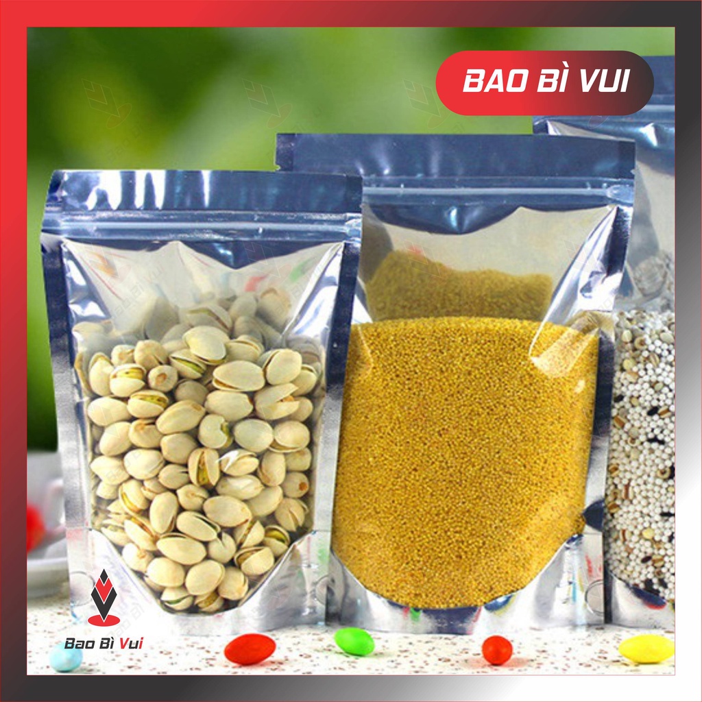 Túi zip bạc , túi zip đáy đứng giá rẻ - bao bì vui