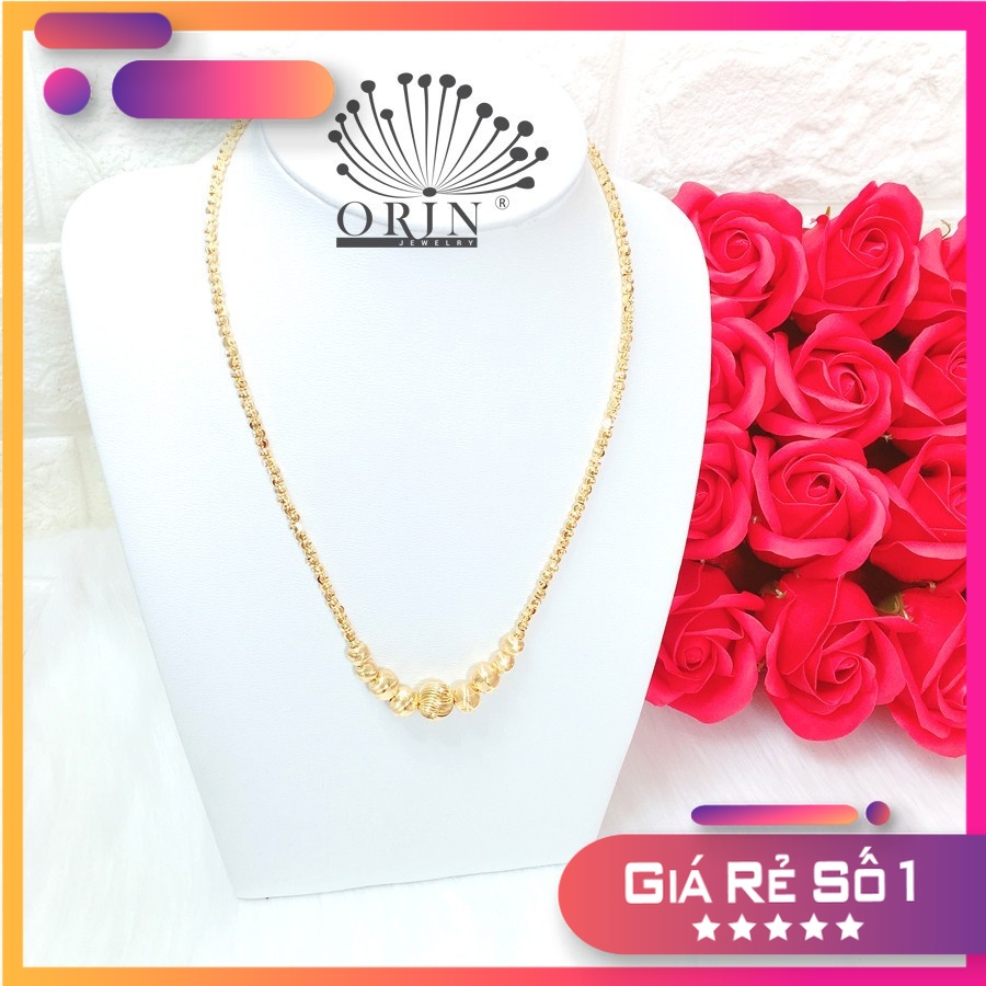 Dây chuyền bi cao cấp mạ vàng - trang sức rẻ 3