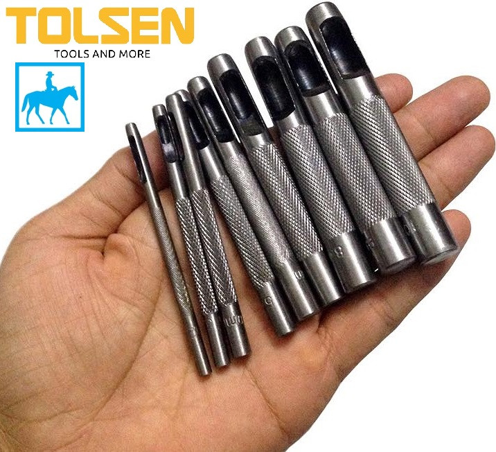 Bộ 9 đục rãnh gỗ 2.5mm tới 10mm tolsen 25093