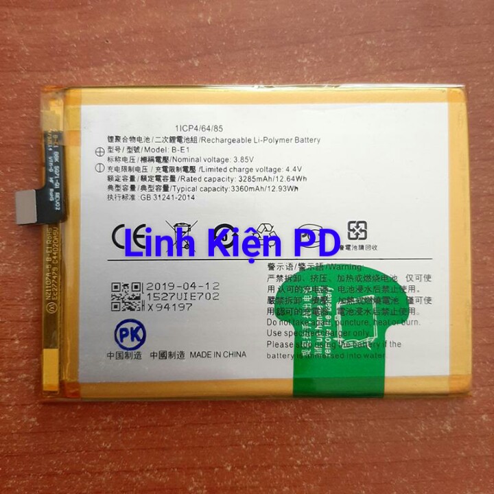 Pin vivo y71 dung lượng 3360mah