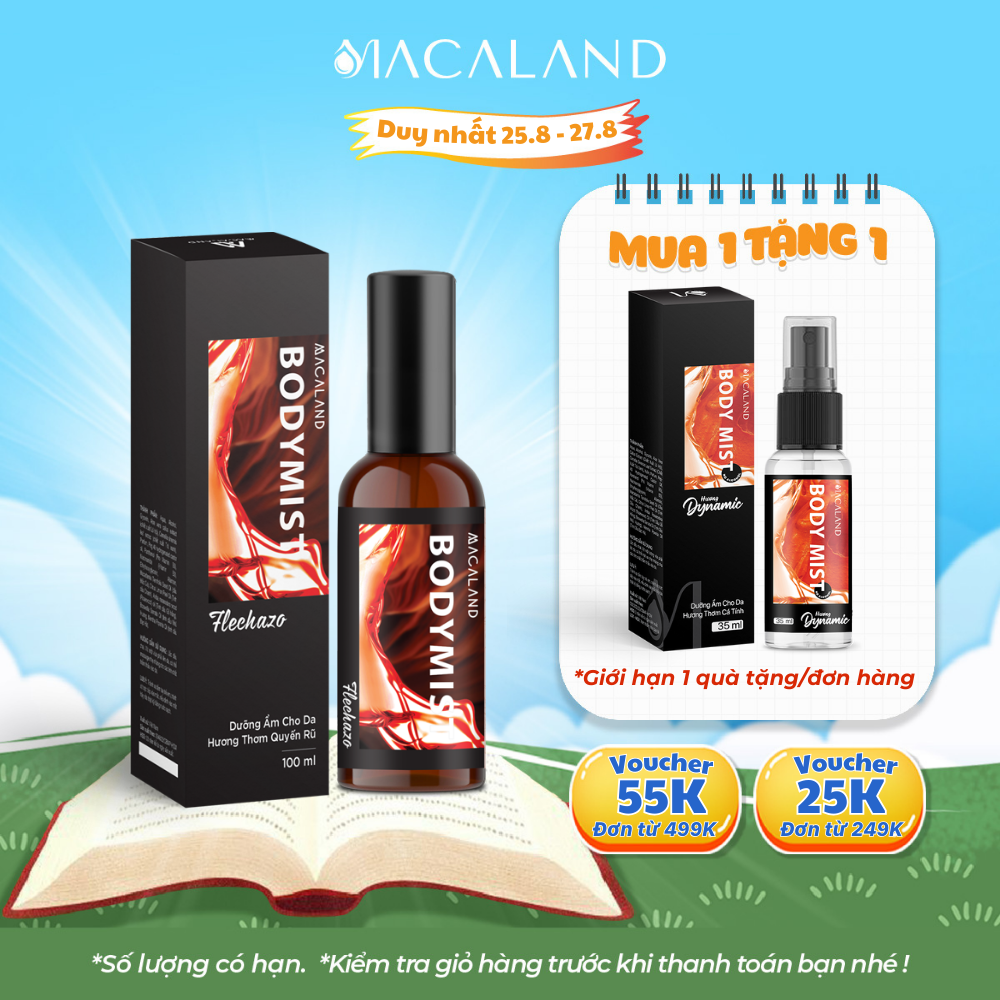 Body Mist xịt thơm body MACALAND hương FLECHAZO quyến rũ ngọt ngào lưu hương lâu