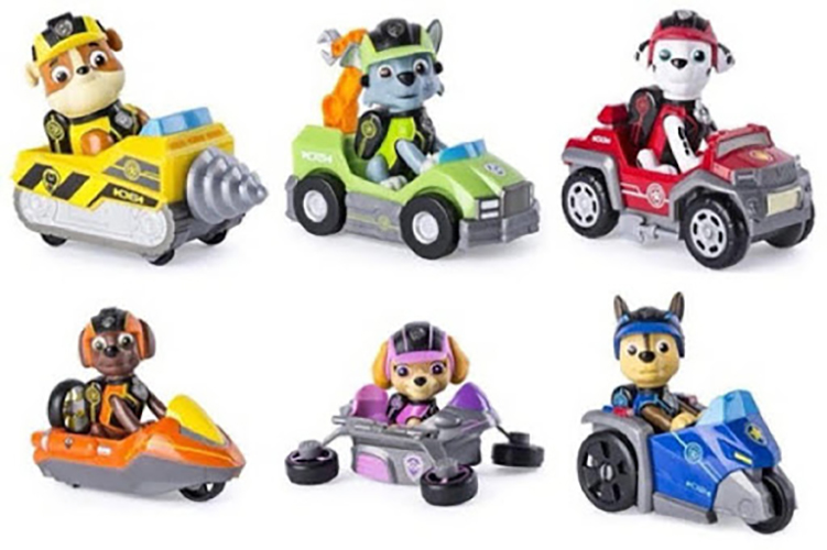 Bộ đồ chơi biệt đội xe bánh đà, chạy trớn hoạt hình chó cứu hộ paw patrol và những người bạn (mẫu ngẫu nhiên)