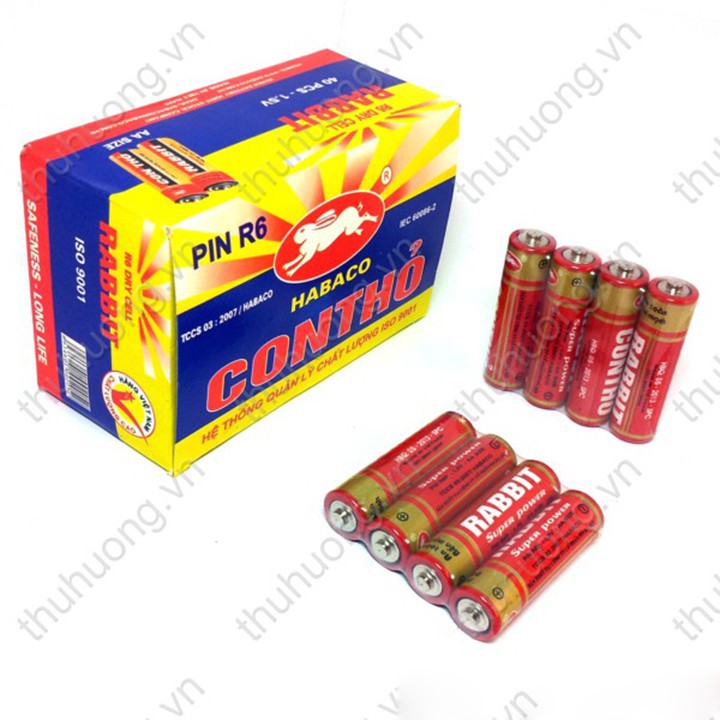 Hộp 40 viên pin con thỏ size aa, aaa