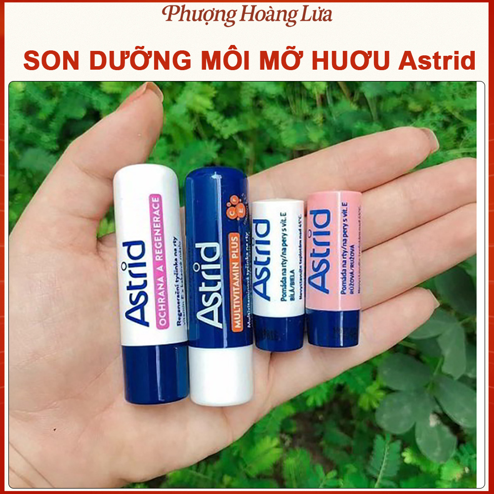 Son Dưỡng Môi Mỡ Hươu Astrid Protect & Regenerate Lip Balm không màu giúp dưỡng ẩm, tái tạo, phục hồi môi khô, nứt nẻ
