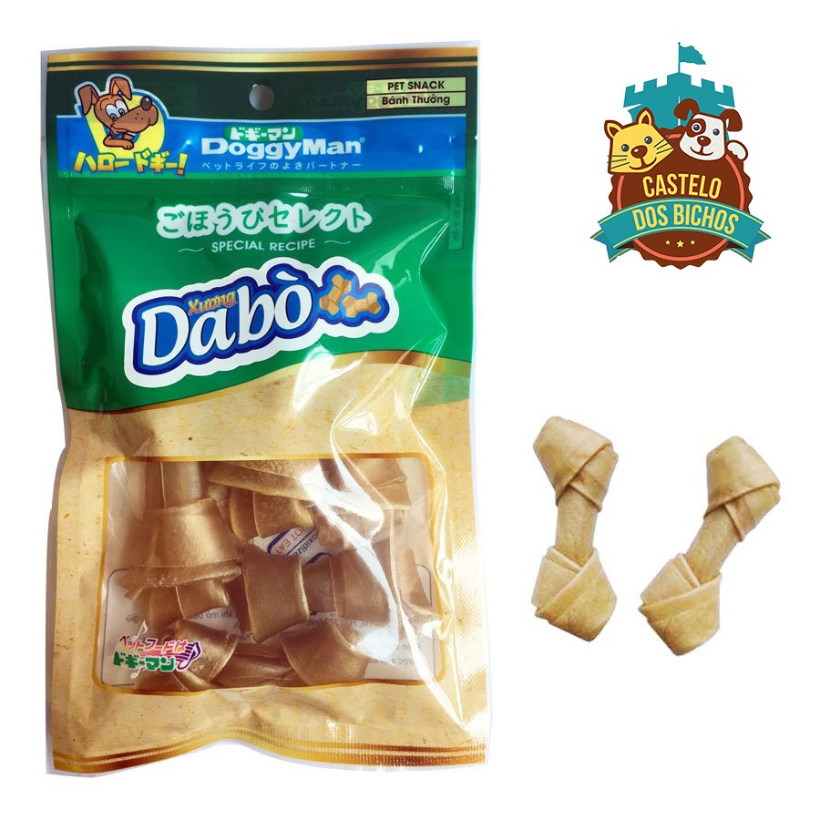 Bánh Thưởng Xương da bò tự nhiên cho chó mài răng , gặm cắn sạch răng Doggy Man