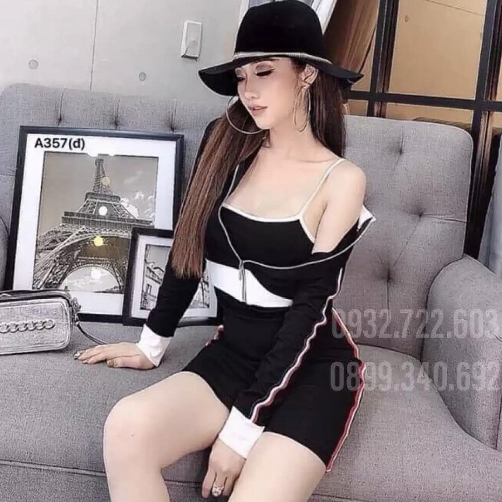 Sét váy body áo khoác ngoài