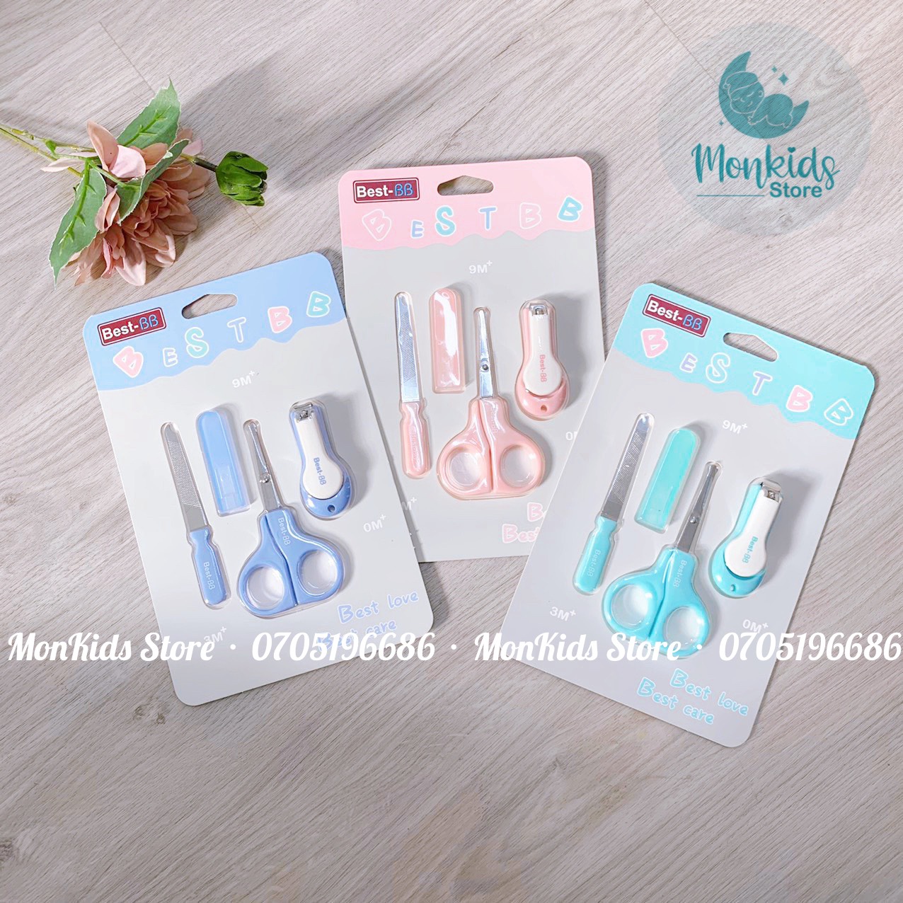 Bộ bấm móng tay 3 chi tiết Best BB phân phối chính hãng Mon Kids Store