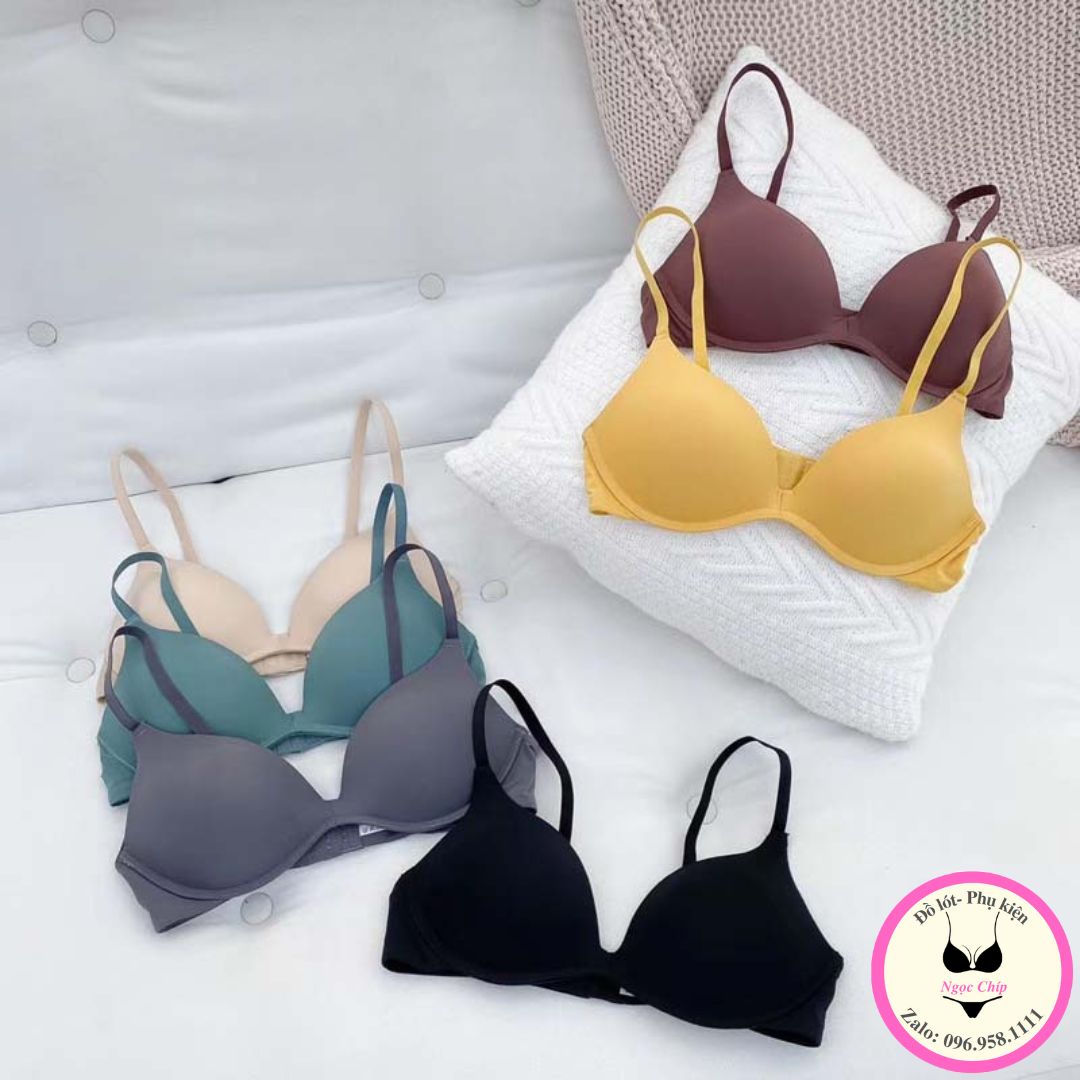 Áo lót nữ đúc su không gọng đệm mỏng mềm mại thoáng mát AL06