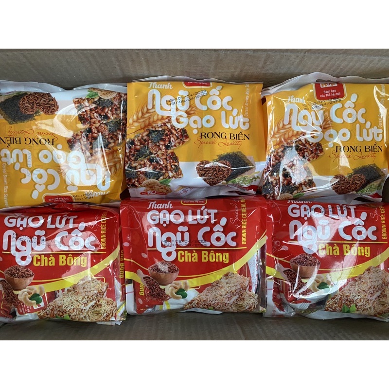 Hoàn tiền 15% 4 GÓI Thanh Hạt Gạo Lứt Chà Bông Ức Gà , thanh năng lượng cung cấp Protein hỗ trợ ăn kiêng, tăng cơ