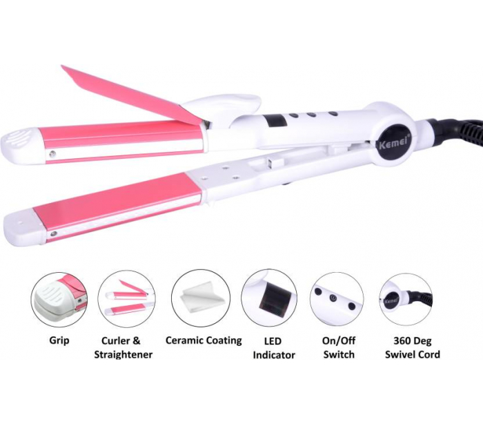 Máy uốn duỗi đa năng 2 in 1 kemei 6878