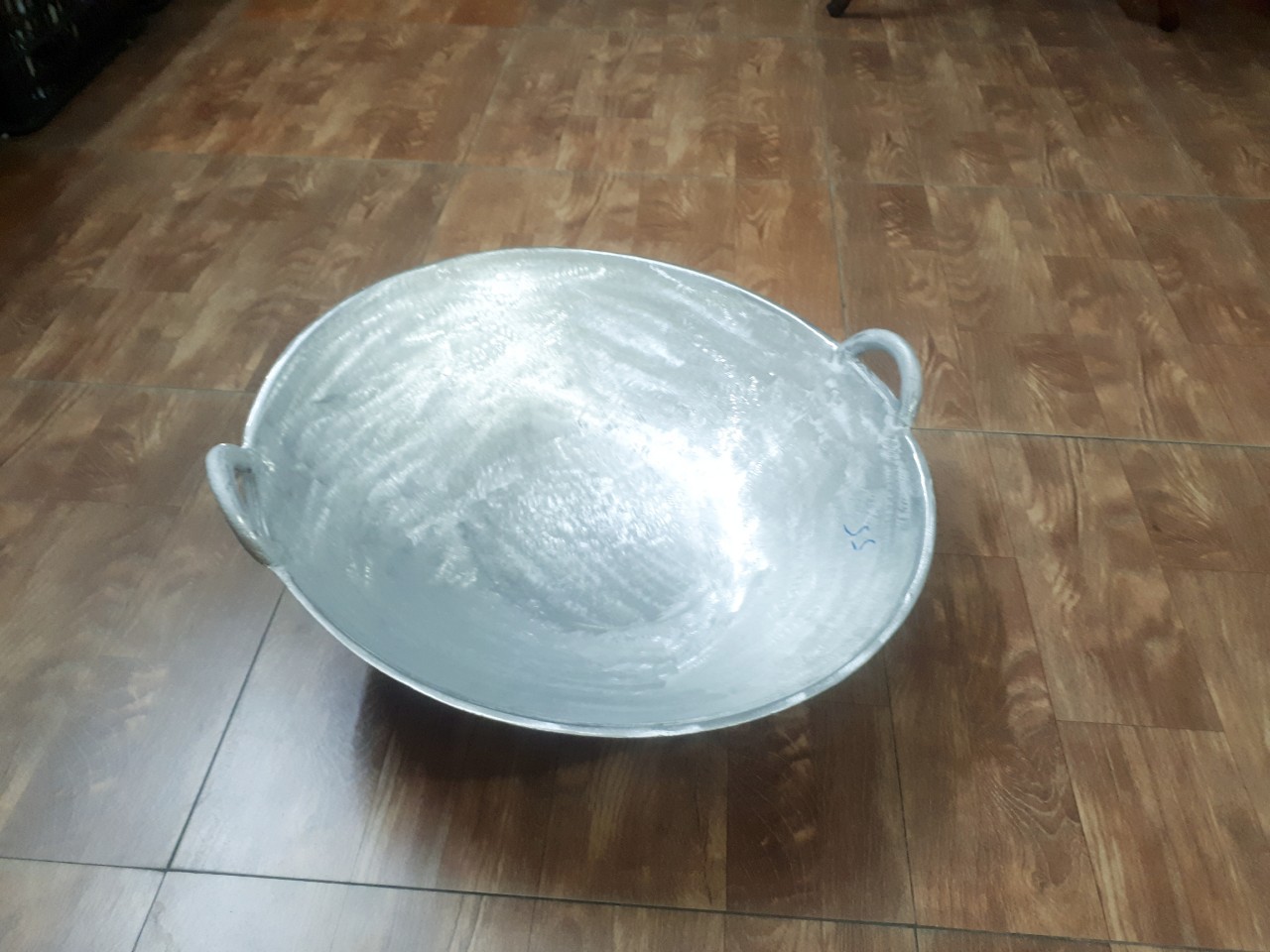 Chảo gang đáy võng cỡ lớn đường kính 55cm - chiên cơm, xào nấu thức ăn