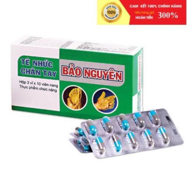 Tê nhức chân tay bảo nguyên ( hộp 30 viên ), sản phẩm có nguồn gốc xuất xứ rõ ràng, đảm bảo chất lượng, dễ dàng sử dụng