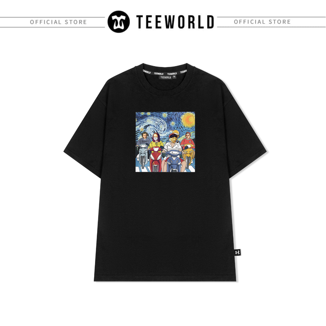 Áo thun Sài Gòn Starry Night T-shirt Nam Nữ Form Rộng Unisex
