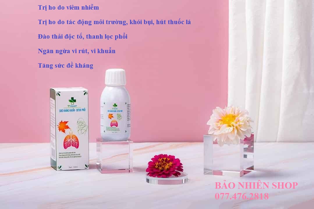 [HCM]Siro kháng khuẩn - Thanh lọc Phổi - Kháng khuẩn THEART - Detox phổi - Tăng sức đề kháng - Hãy chung tay bảo vệ mình và gia đình trước đại dịch corona